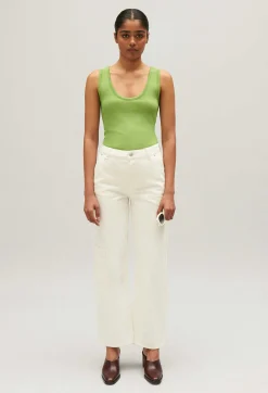 Clearance Jean-Pierre Ecru Straight-Leg Jeans Women Jeans And Trousers