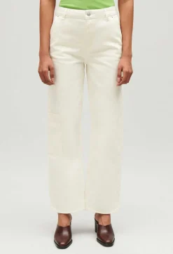 Clearance Jean-Pierre Ecru Straight-Leg Jeans Women Jeans And Trousers