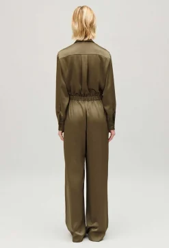 Clearance Khaki Trouser Suit Women Jumpsuits