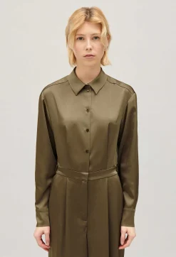 Clearance Khaki Trouser Suit Women Jumpsuits