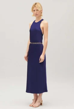 Outlet Long Satin Dress Women Dresses
