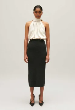 Discount Marled Grey Knit Maxi Skirt Women Skirts And Shorts