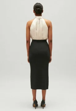Discount Marled Grey Knit Maxi Skirt Women Skirts And Shorts