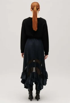 Discount Midi Pleated Skirt Women Skirts And Shorts