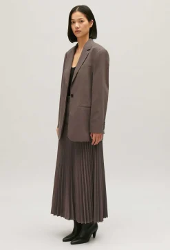 Hot Mocha Brown Suit Jacket Women Blazers