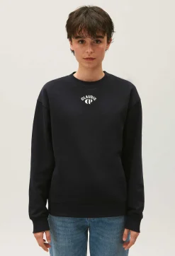 Sale Navy Blue Sweatshirt Women Sweaters And Cardigans
