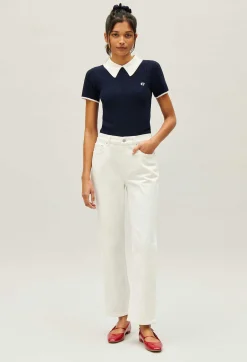 Sale Navy Blue Tennis Top Women Tops And Shirts