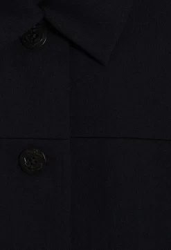 Clearance Navy Boxy Jacket Women Blazers