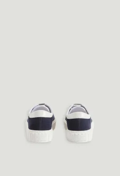 Shop Navy Canvas Tennis Shoes Women Sneakers And Bensimon