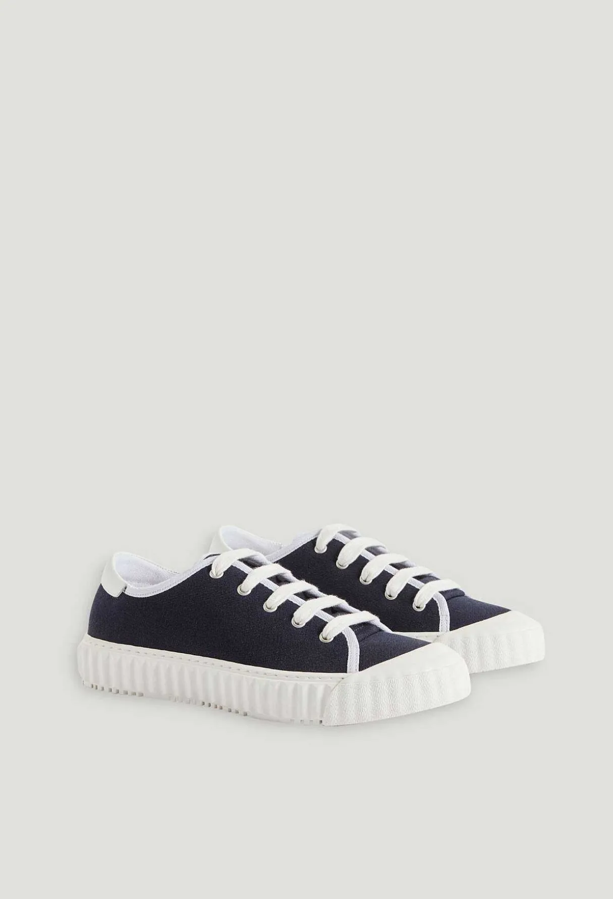 Shop Navy Canvas Tennis Shoes Women Sneakers And Bensimon