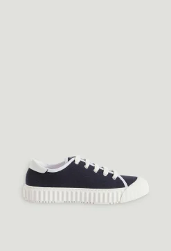 Shop Navy Canvas Tennis Shoes Women Sneakers And Bensimon