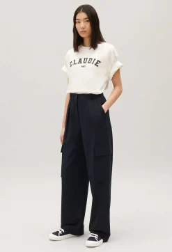 Clearance Navy Cargo Trousers Women Jeans And Trousers