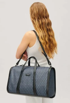 Discount Navy Monogram Canvas Travel Bag Women Shopping Bags