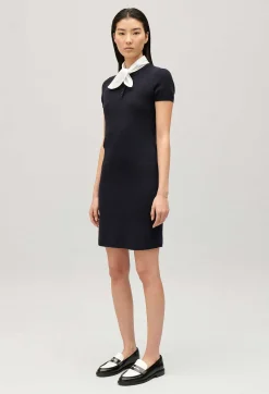 Store Navy Short Knitted Dress Women Dresses