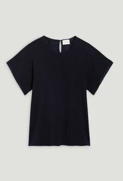 Shop Navy Short-Sleeved Top Women Tops And Shirts