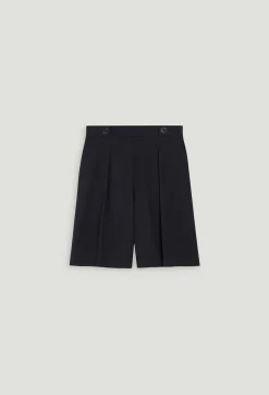 Store Navy Straight Bermuda Shorts Women Skirts And Shorts