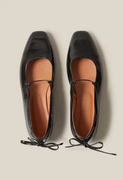 Online Patent Leather Ballet Pumps Women Sandals, Pumps And Mules