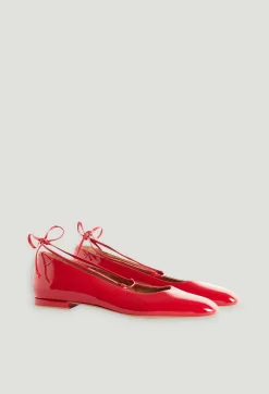 Hot Patent Leather Ballet Pumps Women Sandals, Pumps And Mules