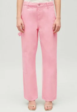 Shop Pierre Pink Straight-Leg Jeans Women Jeans And Trousers