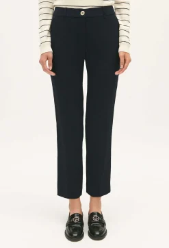 Online Plain Tailored Trousers Women Jeans And Trousers