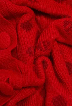 Store Red Jacquard Cardigan Women Sweaters And Cardigans