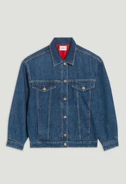 Discount Reversible Oversized Denim Jacket Women Jackets And Coats