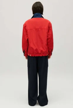 Discount Reversible Oversized Denim Jacket Women Jackets And Coats