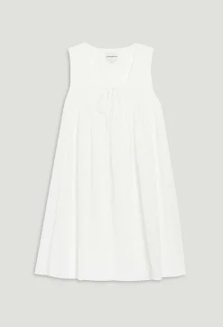 Store Ruched Short Cream Dress Women Dresses