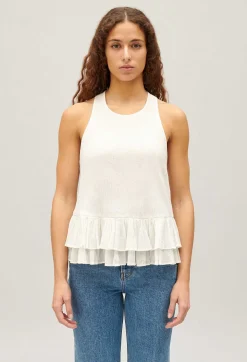 Clearance Ruffled Crop Top Women Tops And Shirts