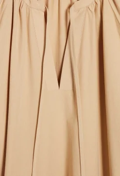 Fashion Sand Oversized Maxi Dress Women Dresses