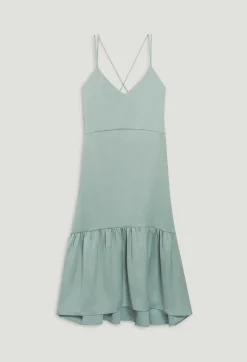 Sale Satin Midi Dress Women Dresses