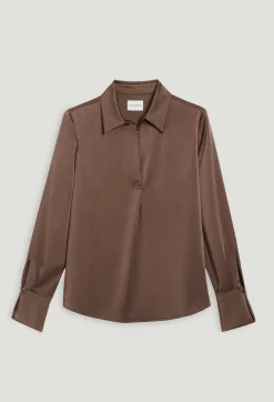 Hot Satin-Effect Floaty Blouse Women Tops And Shirts