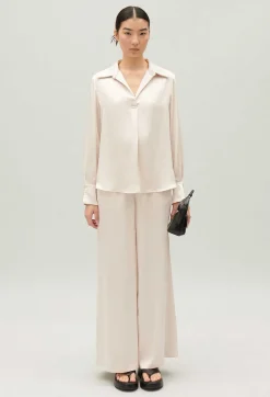 Store Satin-Effect Floaty Blouse Women Tops And Shirts