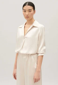 Store Satin-Effect Floaty Blouse Women Tops And Shirts