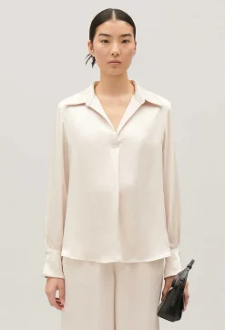 Store Satin-Effect Floaty Blouse Women Tops And Shirts