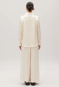 Store Satin-Effect Floaty Blouse Women Tops And Shirts