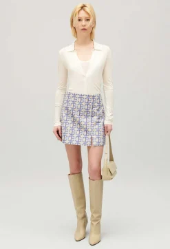 Best Sale Short A-Line Skirt With Monogram Women Skirts And Shorts