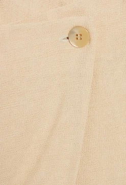 New Short Beige Wrap Skirt Women Skirts And Shorts