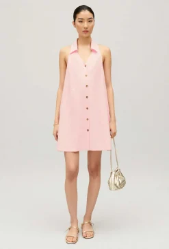 Hot Short Button-Up Babydoll Dress Women Dresses