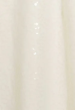 Online Short Ecru Sequinned Dress Women Dresses