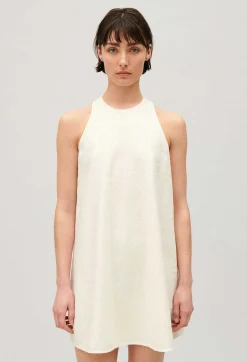 Online Short Ecru Sequinned Dress Women Dresses