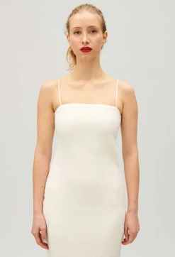 Shop Short Ecru Tube Dress Women Dresses
