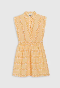 Best Short Embroidered White Cotton Dress Women Dresses