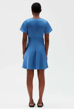 Store Short Flowing Blue Dress Women Dresses