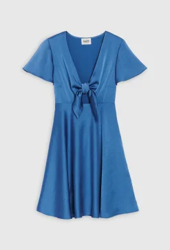 Store Short Flowing Blue Dress Women Dresses
