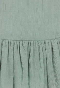 Clearance Short Ruffled Almond Dress Women Dresses