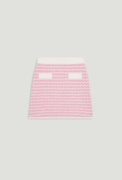 Store Short, Two-Tone Knit Skirt Women Skirts And Shorts