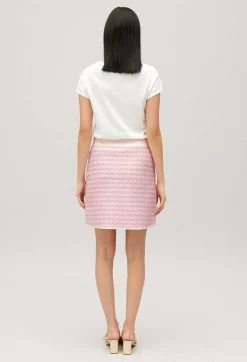 Store Short, Two-Tone Knit Skirt Women Skirts And Shorts