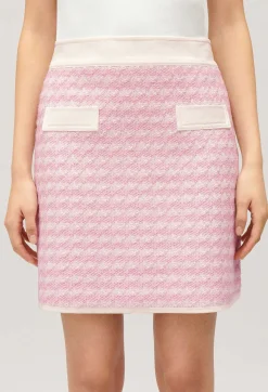 Store Short, Two-Tone Knit Skirt Women Skirts And Shorts