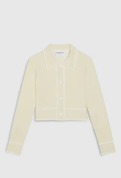 Clearance Short Waistcoat With Collar Women Sweaters And Cardigans